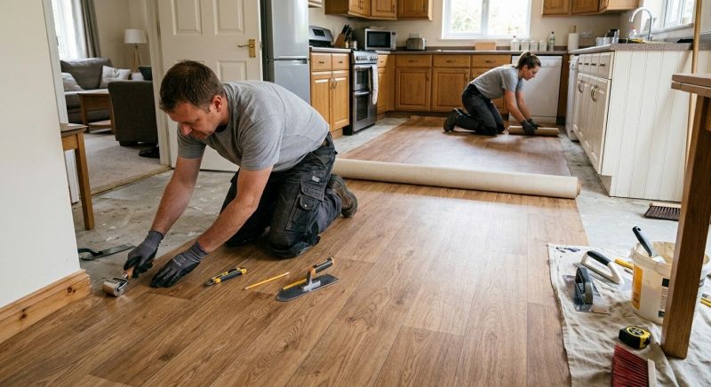 Linoleum Floor Installation in Parker, CO