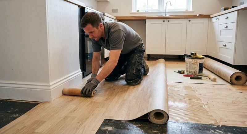 Sheet Linoleum Installation in Aurora, CO