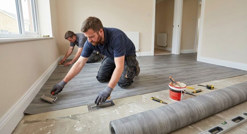 Sheet Linoleum Installation in Parker, CO
